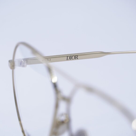 Dior GEMDIORO AU B000 Eyeglasses Gold 58mm Aviator Frame - Picture 10 of 12